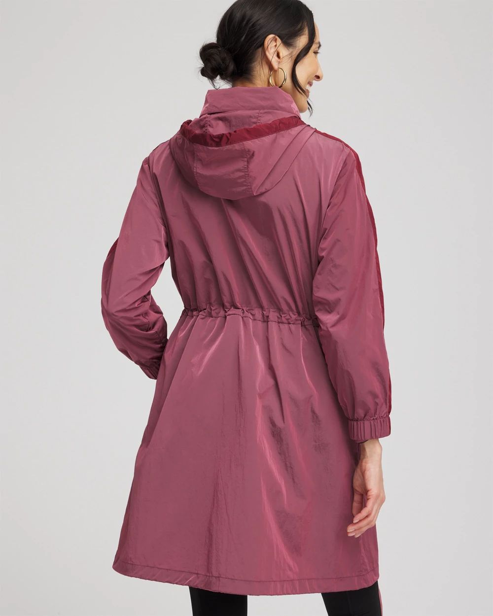 【COSYHARU】Use Pigment V-neck Anorak Women's Cielo Rain Anorak - Graphite/Hot Punch – Gazelle Sports